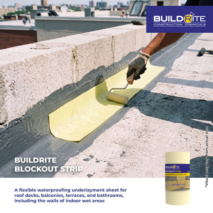 BUILDRITE BLOCKOUT STRIP 20CM x 10M ROLL - Geo-Textile Waterproofing Strip
