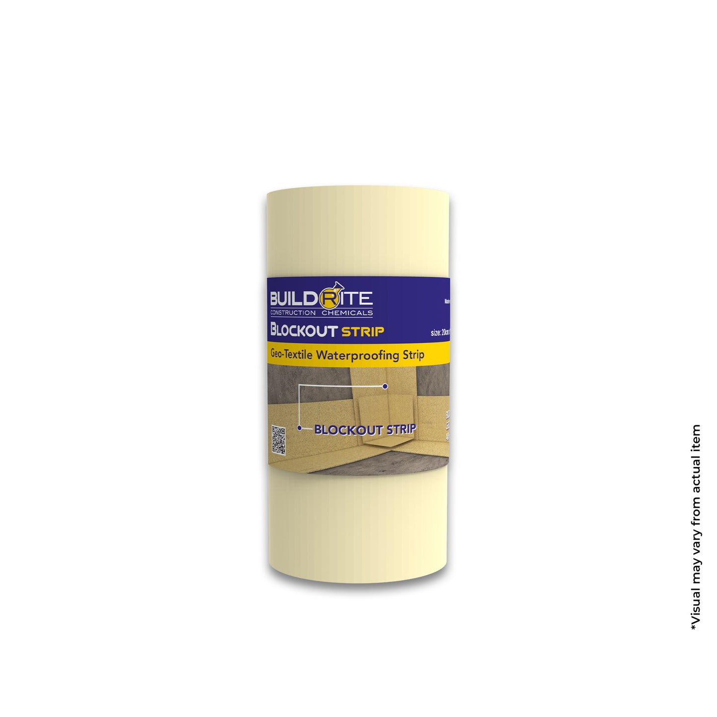 BUILDRITE BLOCKOUT STRIP 20CM x 10M ROLL - Geo-Textile Waterproofing Strip