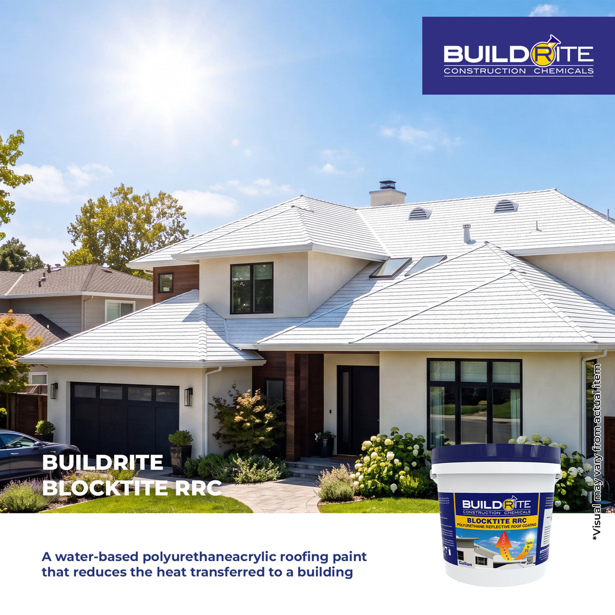 BUILDRITE BLOCKTITE RRC - Polyurethane Reflective Roof Coating