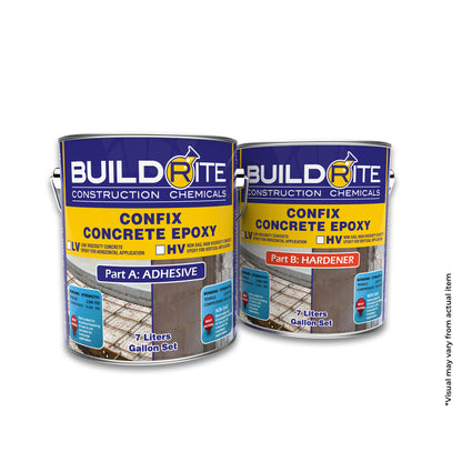 BUILDRITE CONFIX CONCRETE EPOXY HV 7L SET - Non-sag High Viscosity Epoxy Bonding Agent for Old to New Concrete