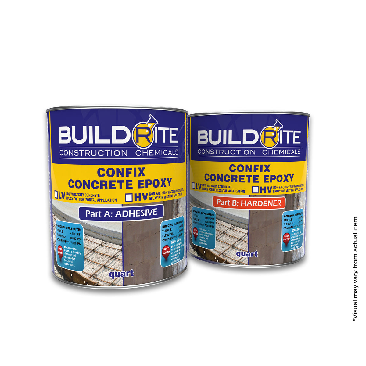 BUILDRITE CONFIX CONCRETE EPOXY HV - Non-sag High Viscosity Epoxy Bonding Agent for Old to New Concrete