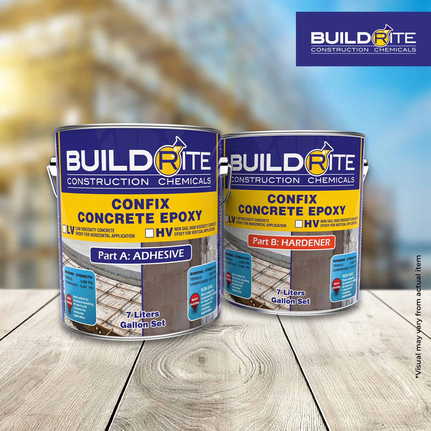 BUILDRITE CONFIX CONCRETE EPOXY LV - Low Viscosity Epoxy Bonding Agent for Old to New Concrete