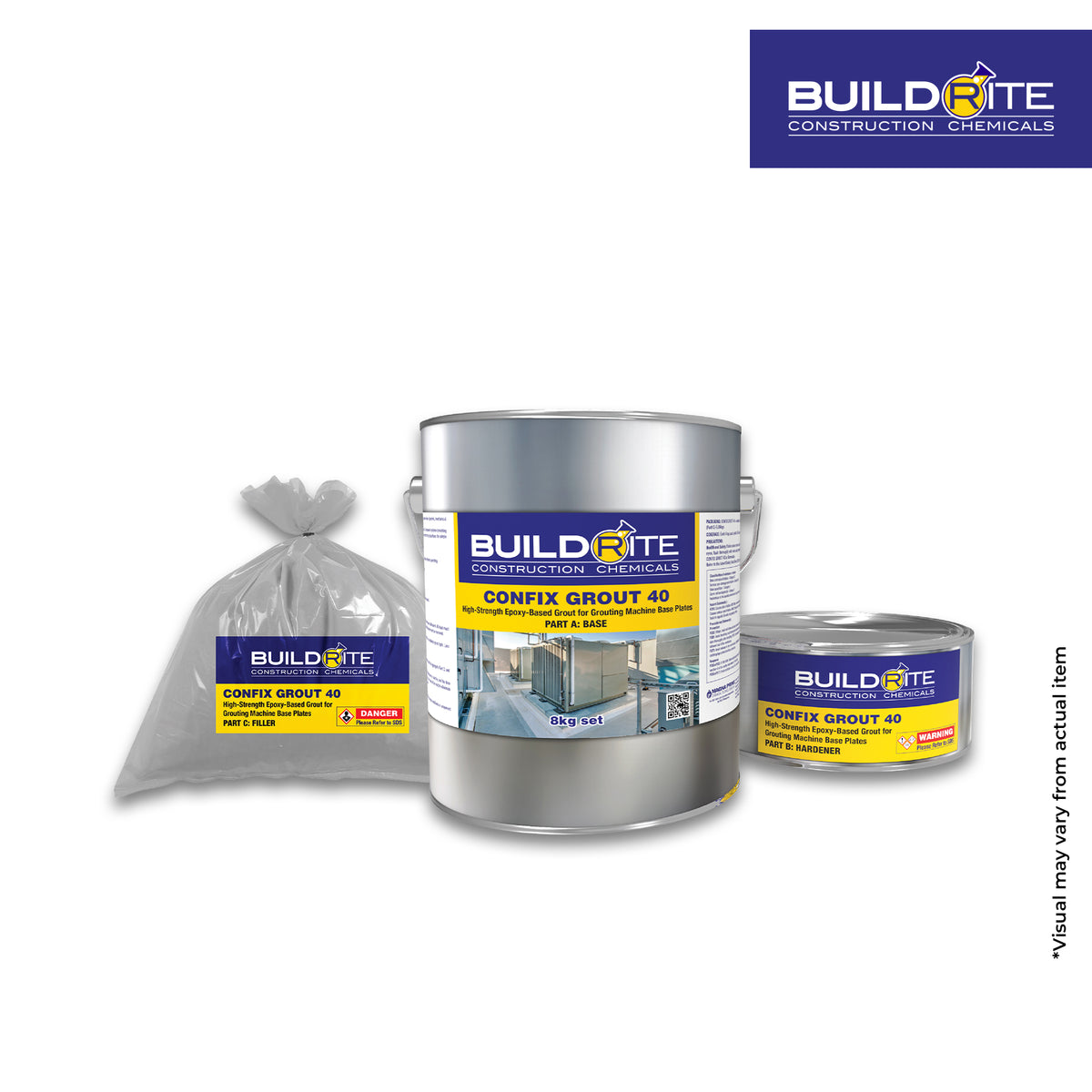 BUILDRITE CONFIX GROUT 40 - High-Strength Epoxy-Based Grout for Grouting Machine Base Plates