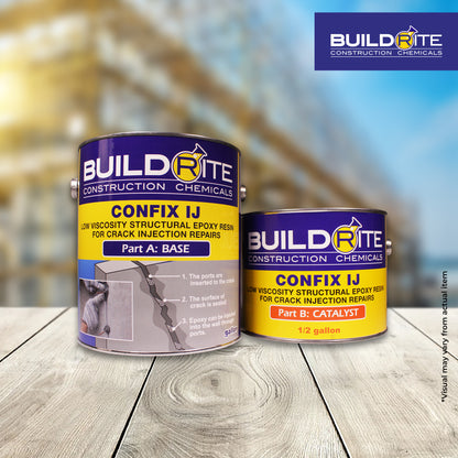 BUILDRITE CONFIX IJ - Low Viscosity Structural Epoxy Resin for Crack Injection Repairs