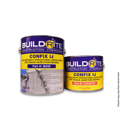 BUILDRITE CONFIX IJ 3KG GAL SET - Low Viscosity Structural Epoxy Resin for Crack Injection Repairs