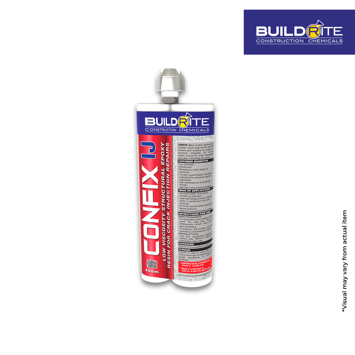 BUILDRITE CONFIX IJ - Low Viscosity Structural Epoxy Resin for Crack Injection Repairs
