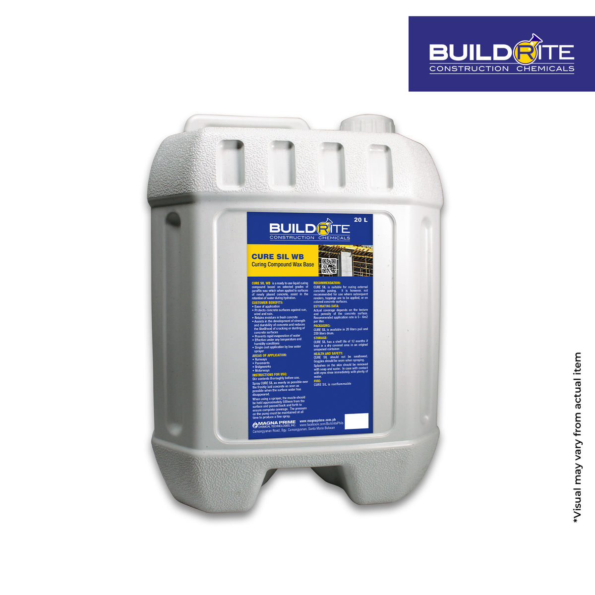 BUILDRITE CURESIL WB - Curing Compound Wax Base