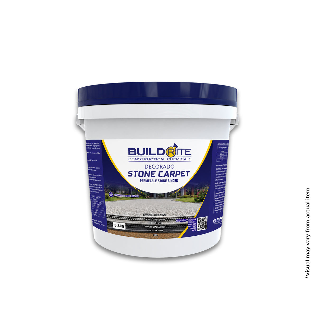 BUILDRITE FLOORTEK DECORADO STONE CARPET (BINDER) - Permeable Stone Carpet Binder