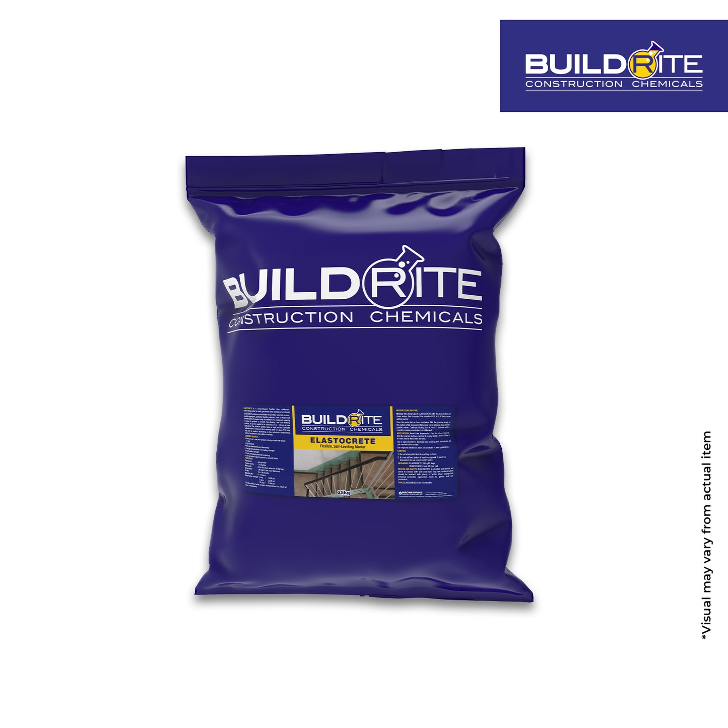 BUILDRITE ELASTOCRETE - Flexible, Self-Leveling Mortar