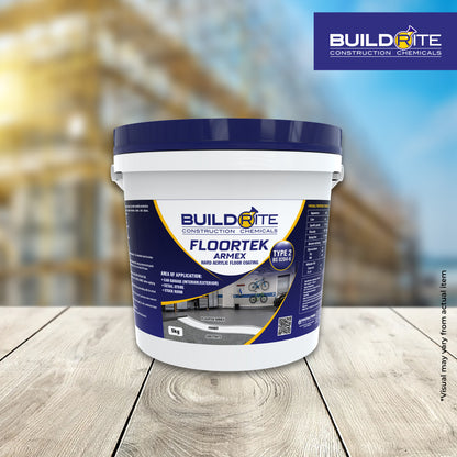 BUILDRITE FLOORTEK ARMEX 5KG - Water-Based UV Resistant Floor Coating