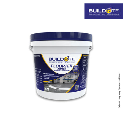 BUILDRITE FLOORTEK ARMEX 5KG - Water-Based UV Resistant Floor Coating