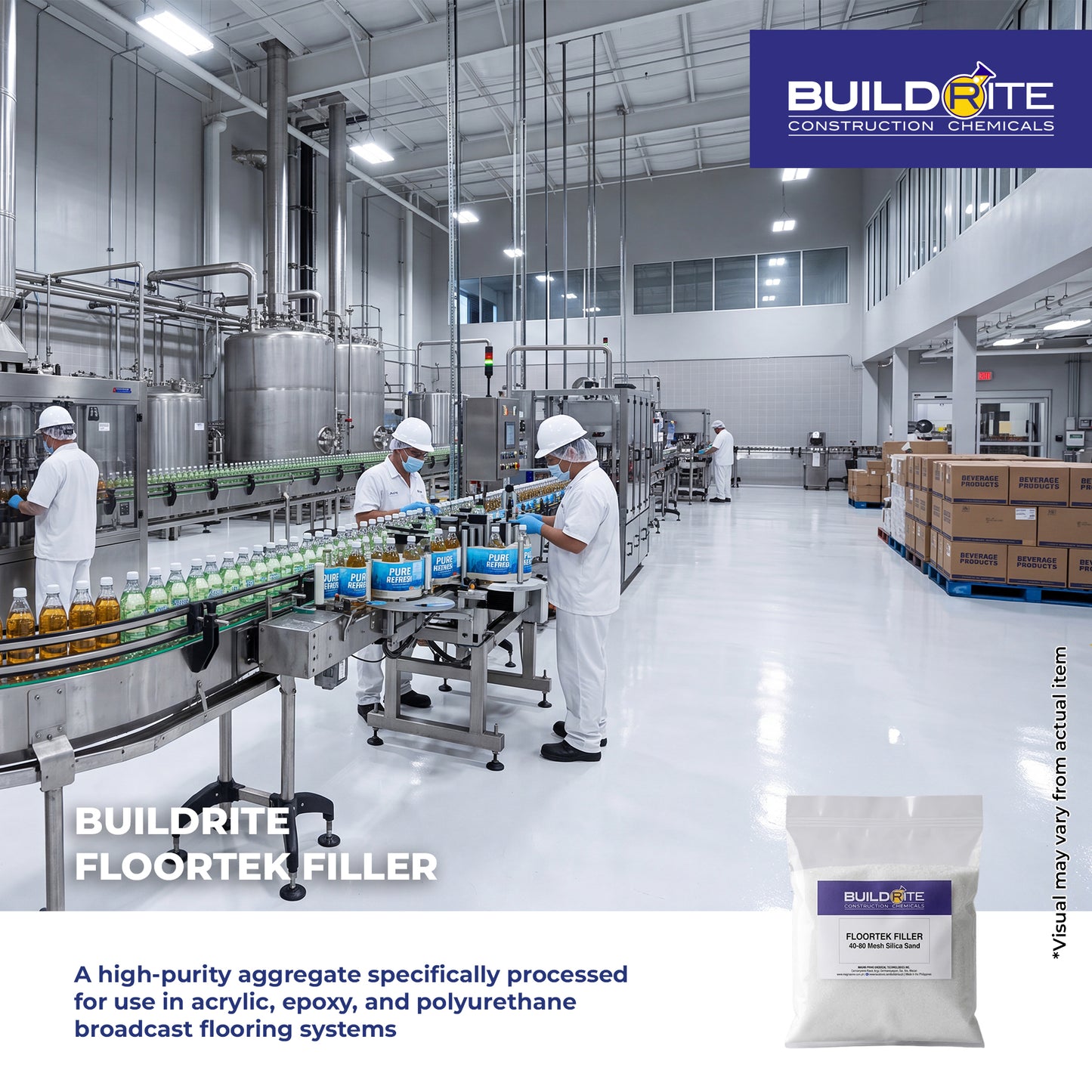 BUILDRITE FLOORTEK FILLER - Sand for Broadcast Flooring Systems