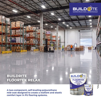 BUILDRITE FLOORTEK RELAX - 2K Polyurethane Mid-coat for Comfort Floor Systems