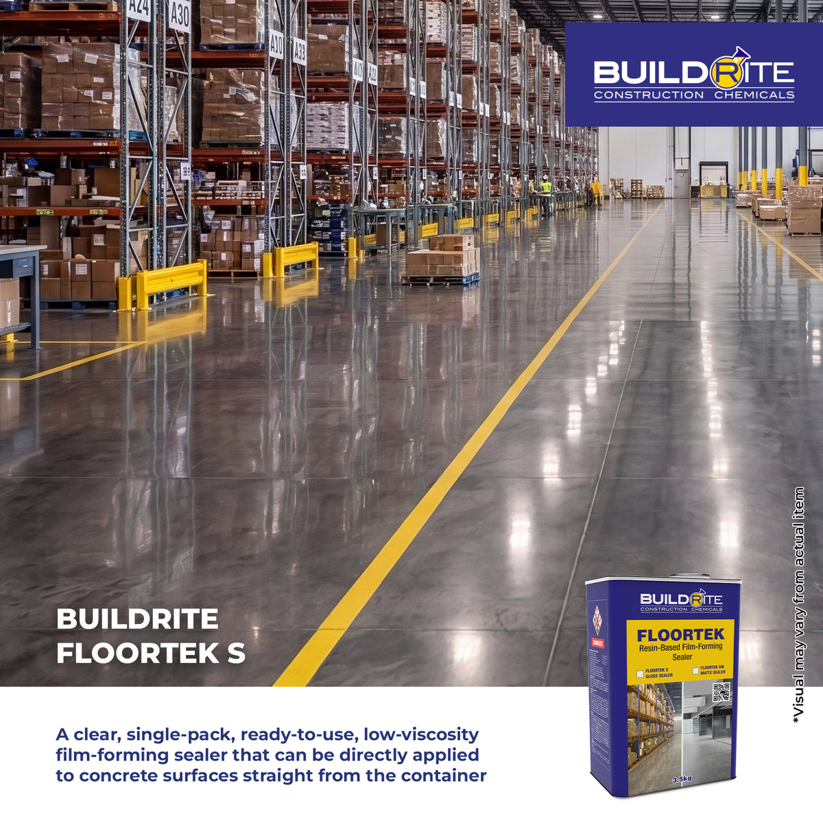 BUILDRITE FLOORTEK S - Resin-Based Film-Forming Gloss Sealer