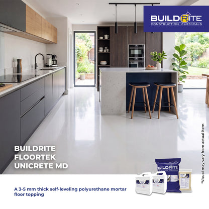 BUILDRITE FLOORTEK UNICRETE MD - Thick Polyurethane Mortar Medium Build 3-5 MM