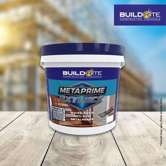BUILDRITE METAPRIME OXYLOCK RED OXIDE - Water-Based Anti-Rust Metal Primer