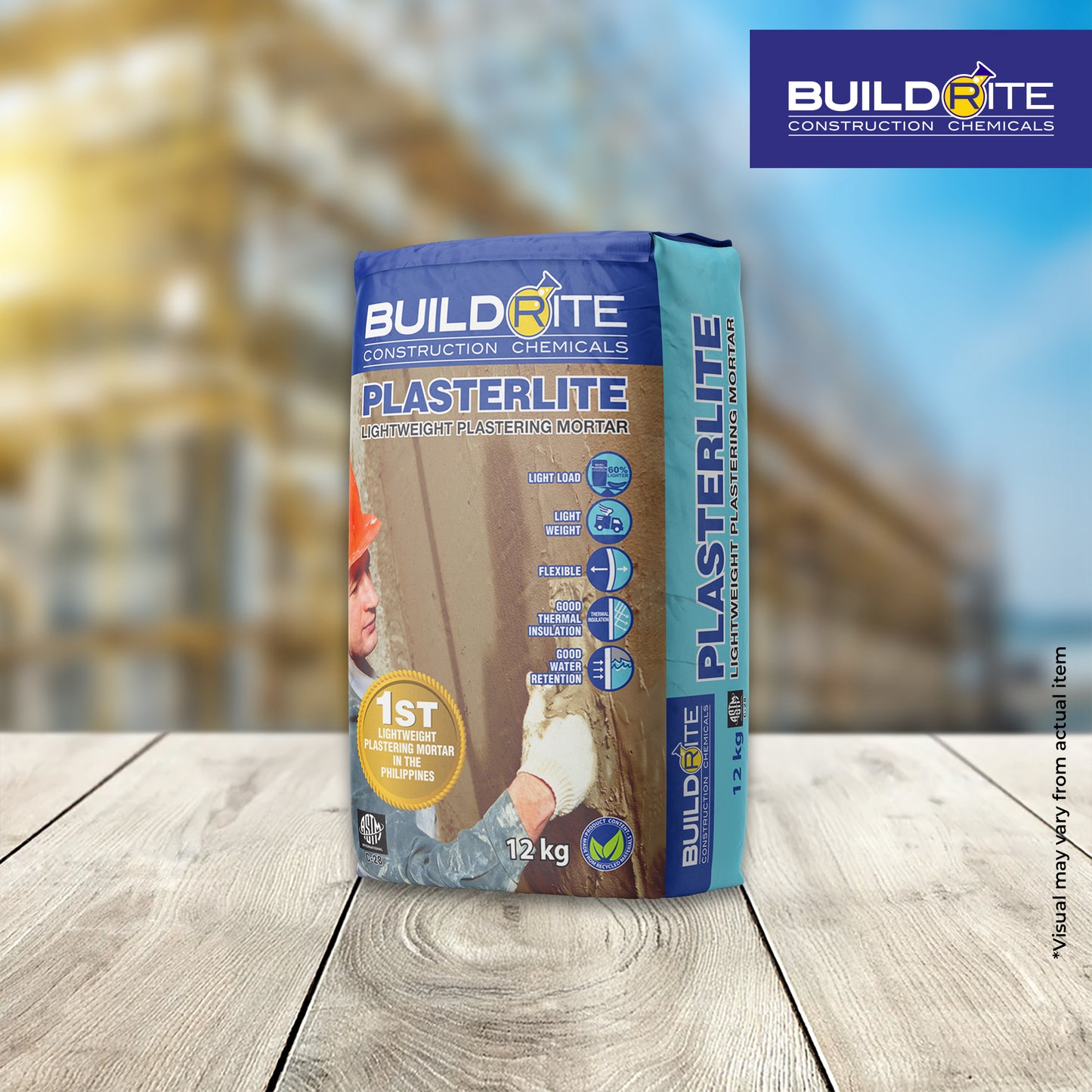 BUILDRITE PLASTERLITE - Lightweight Plastering Mortar