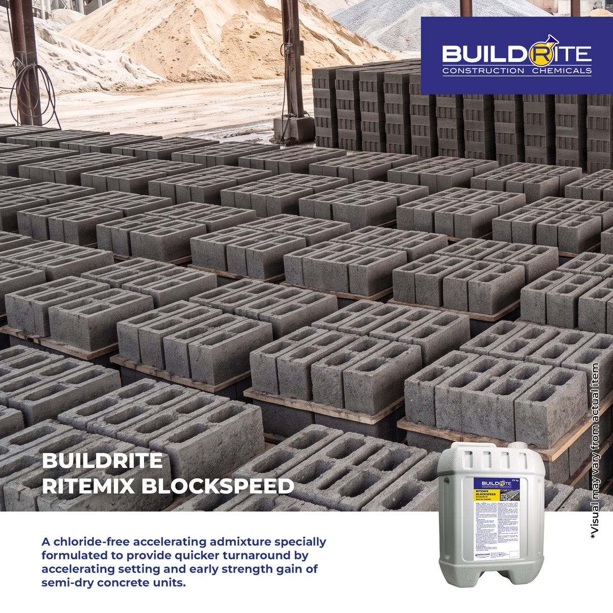 BUILDRITE RITEMIX BLOCKSPEED - Accelerator for Semi-Dry Concrete