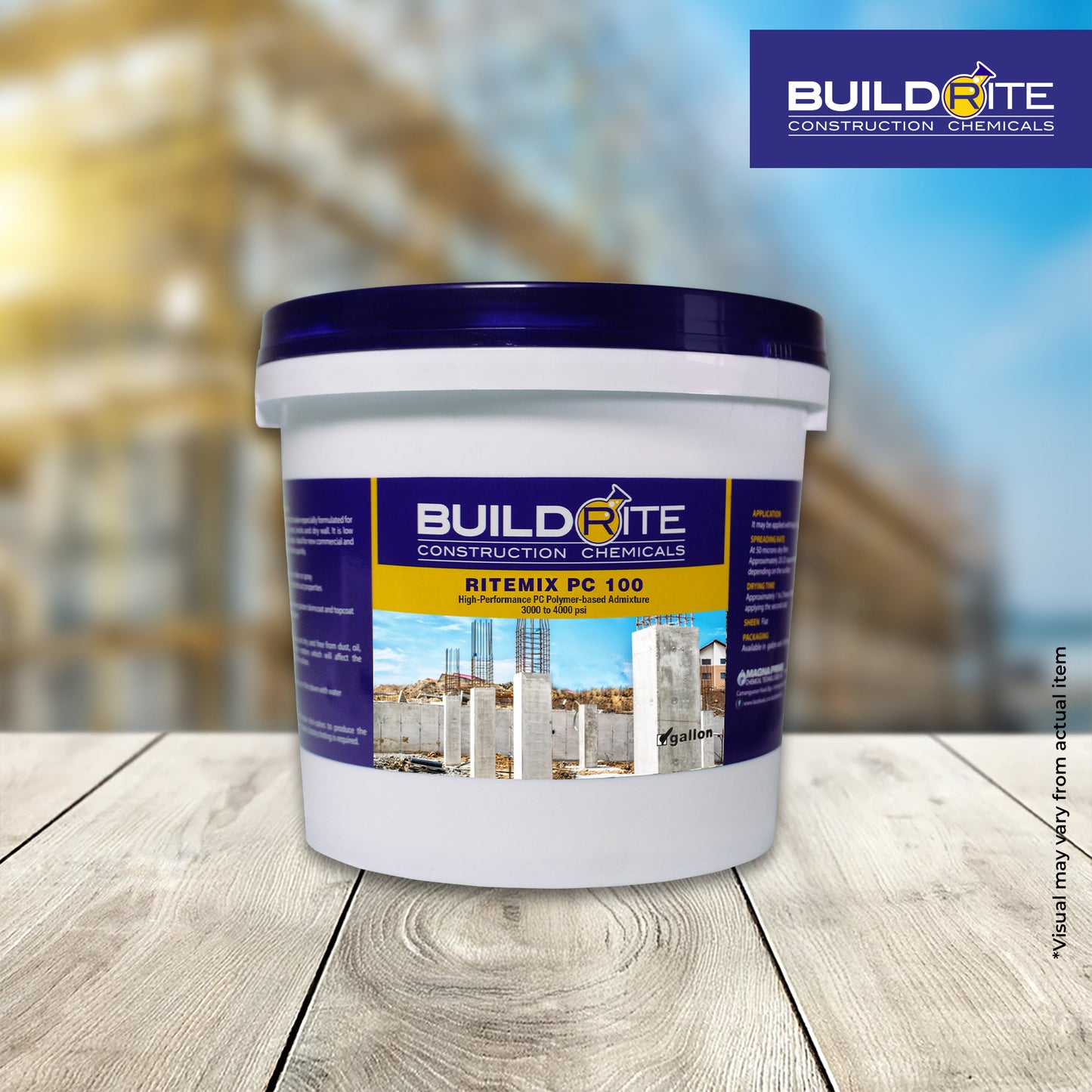 BUILDRITE RITEMIX PC 100 - High-Performance PC Polymer-based Admixture 3,000-4,000 psi