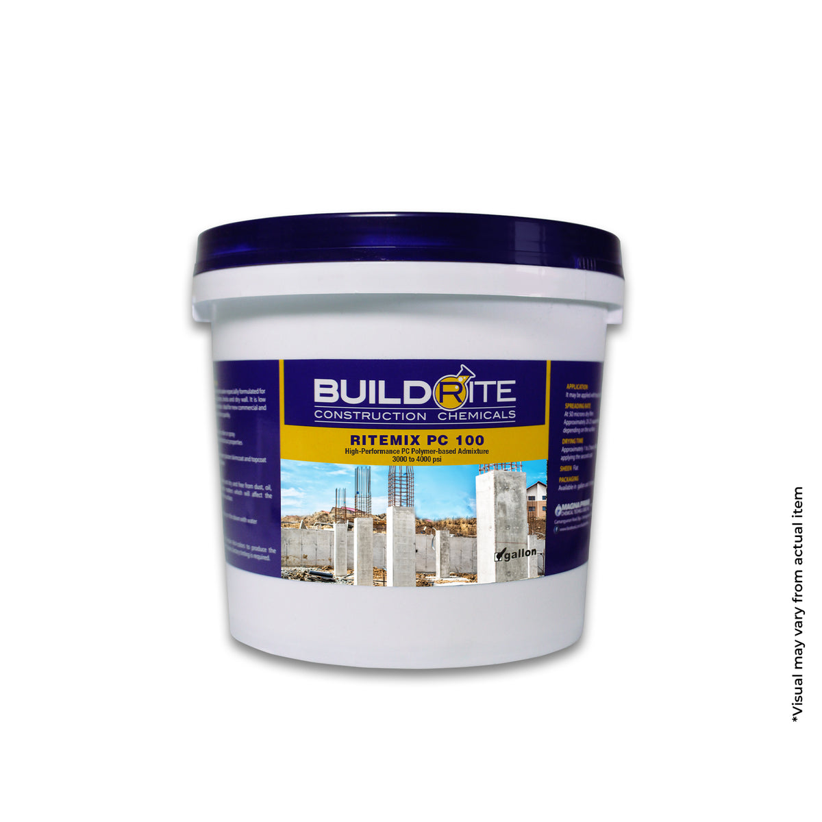 BUILDRITE RITEMIX PC 100 - High-Performance PC Polymer-based Admixture 3,000-4,000 PSI