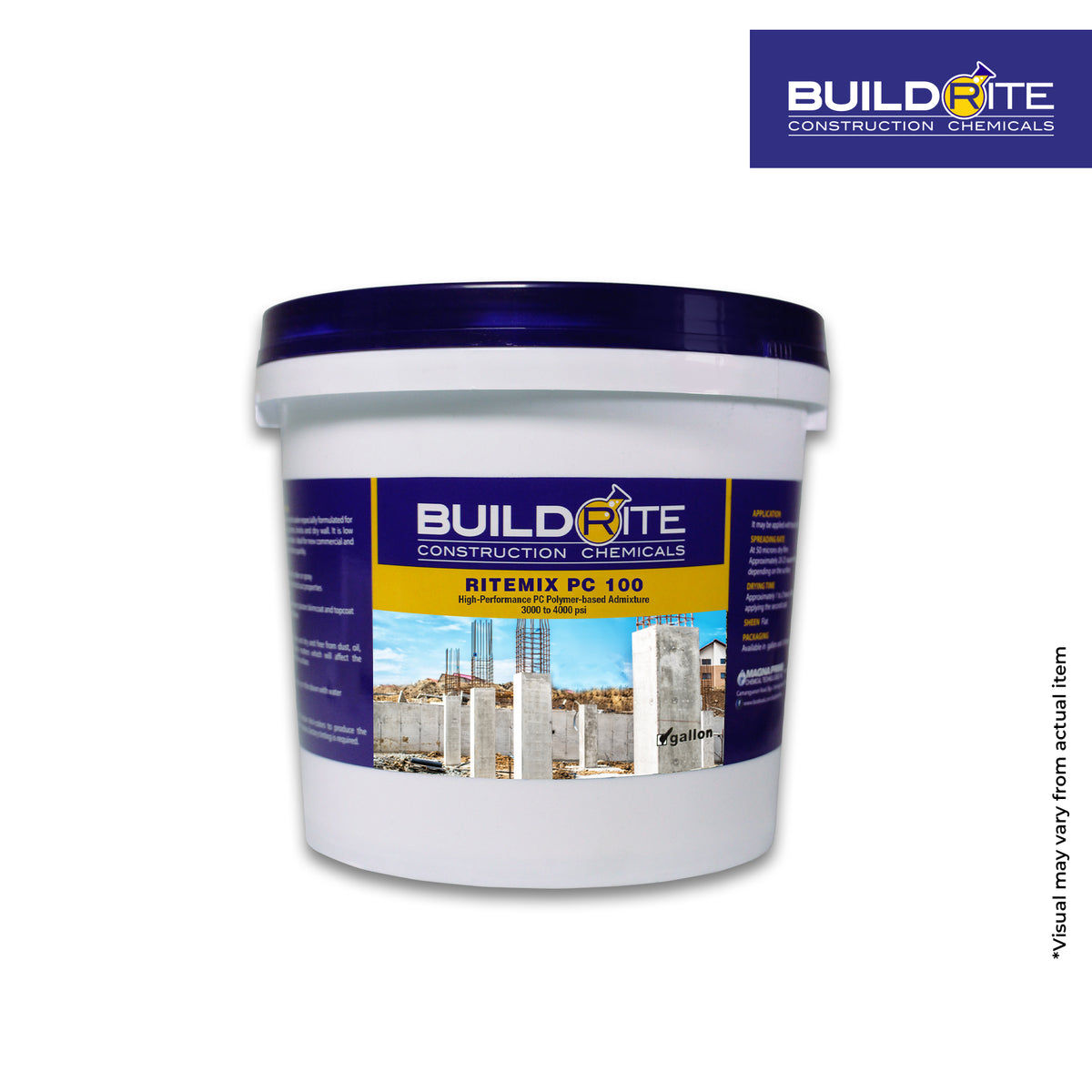 BUILDRITE RITEMIX PC 100 - High-Performance PC Polymer-based Admixture 3,000-4,000 PSI