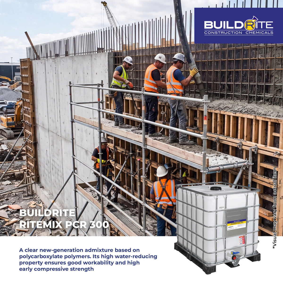 BUILDRITE RITEMIX PCR 300 - High Range Water Reducing and Retarding (Type G) 6,000 to 8,000 PSI