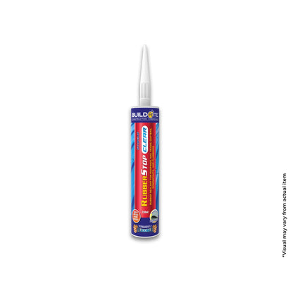 BUILDRITE STOPGAP RUBBERSTOP CLEAR - Rubber Sealant for Roofing, Nail Heads, Gutters, Downspouts, and Plumbings
