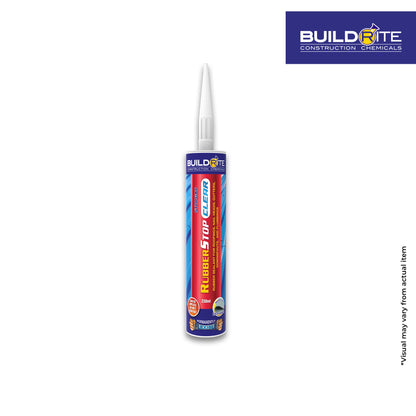 BUILDRITE STOPGAP RUBBERSTOP CLEAR - Rubber Sealant for Roofing, Nail Heads, Gutters, Downspouts, and Plumbings
