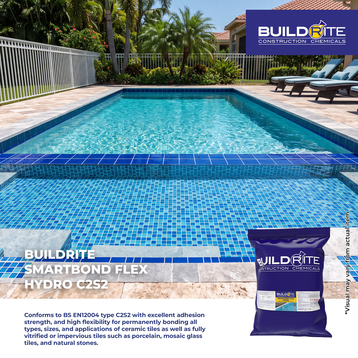 BUILDRITE SMARTBOND HYDRO C2S2 - Flexible Tile Adhesive for Underwater
