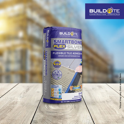 BUILDRITE SMARTBOND FLEX SILVER  - C1S1 Flexible Tile Adhesive