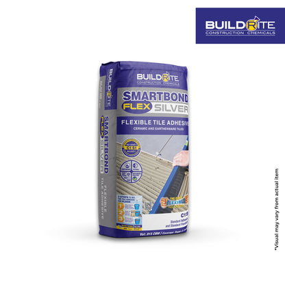 BUILDRITE SMARTBOND FLEX SILVER  - C1S1 Flexible Tile Adhesive