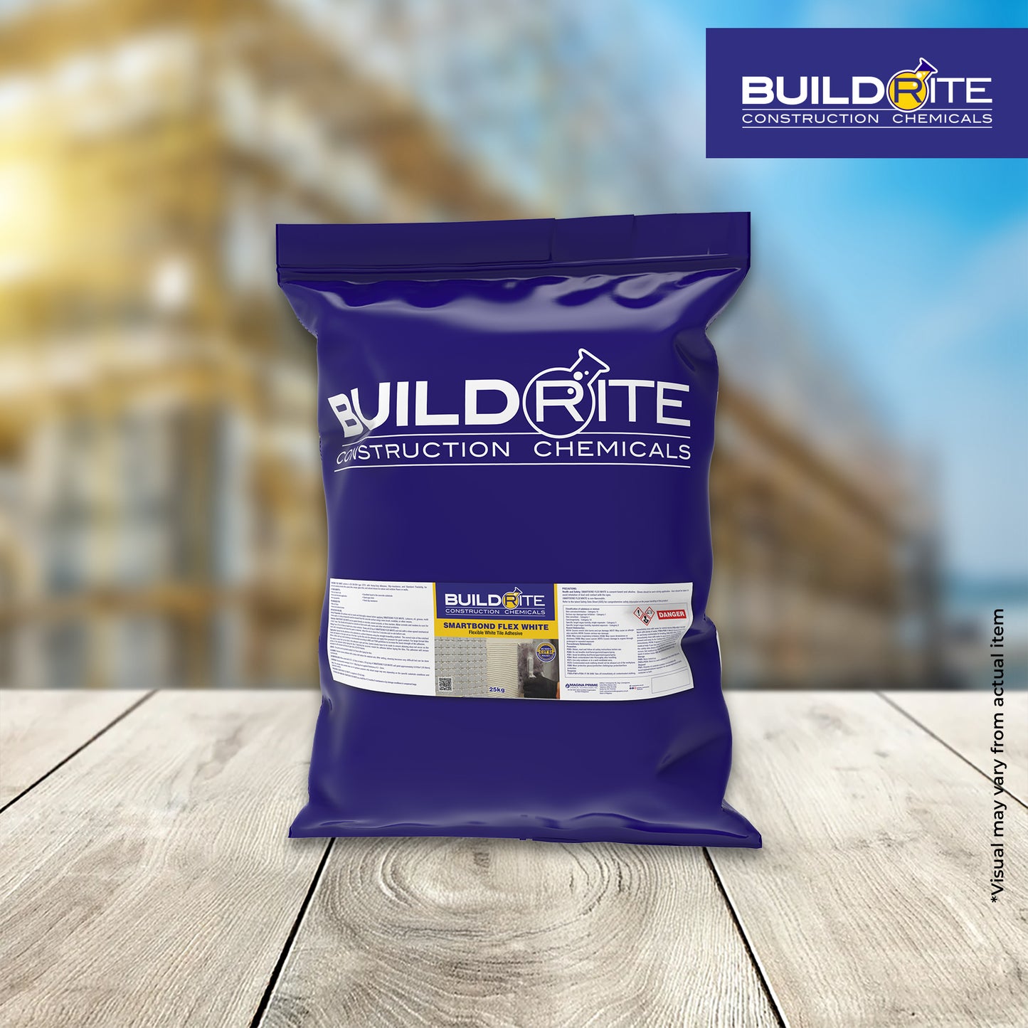 BUILDRITE SMARTBOND FLEX WHITE C2TS1 - Flexible White Tile Adhesive