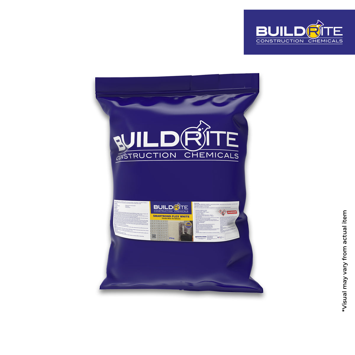 BUILDRITE SMARTBOND FLEX WHITE C2TS1 - Flexible White Tile Adhesive