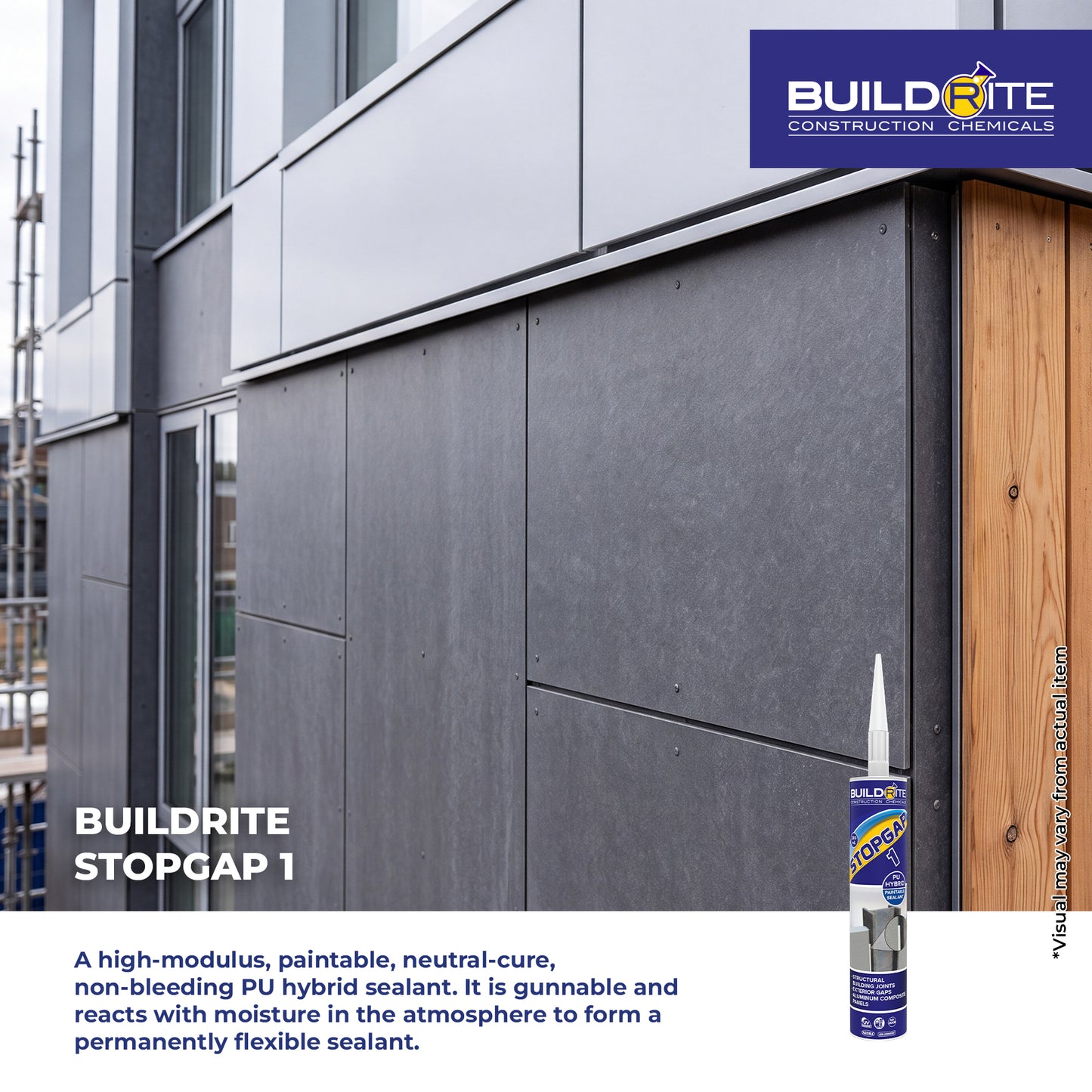 BUILDRITE STOPGAP 1 - PU Hybrid Paintable Sealant