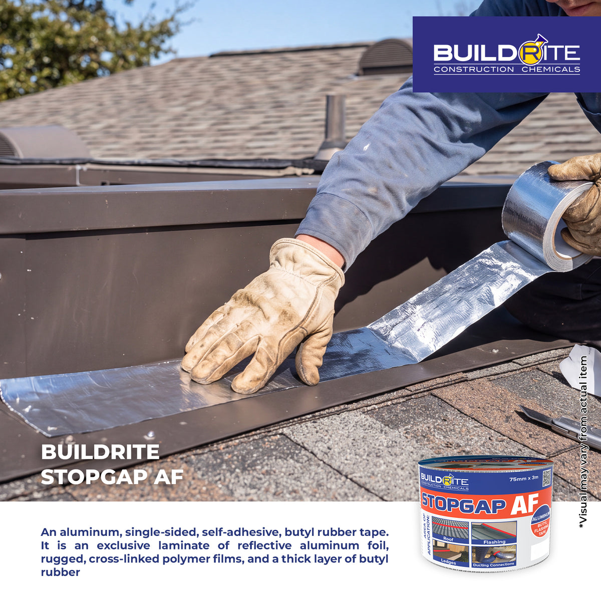 BUILDRITE STOPGAP AF - Aluminum Butyl Flashing Tape