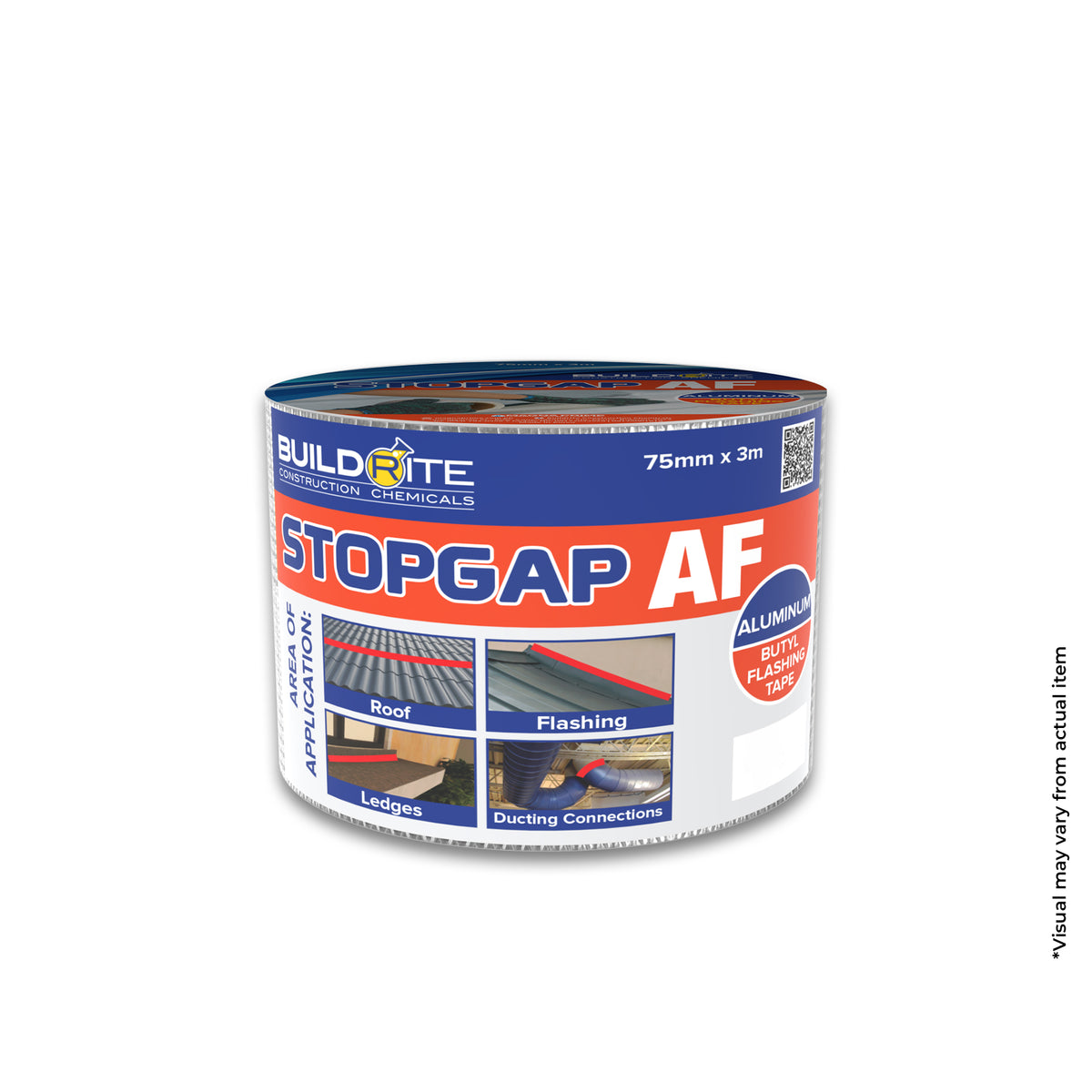 BUILDRITE STOPGAP AF - Aluminum Butyl Flashing Tape