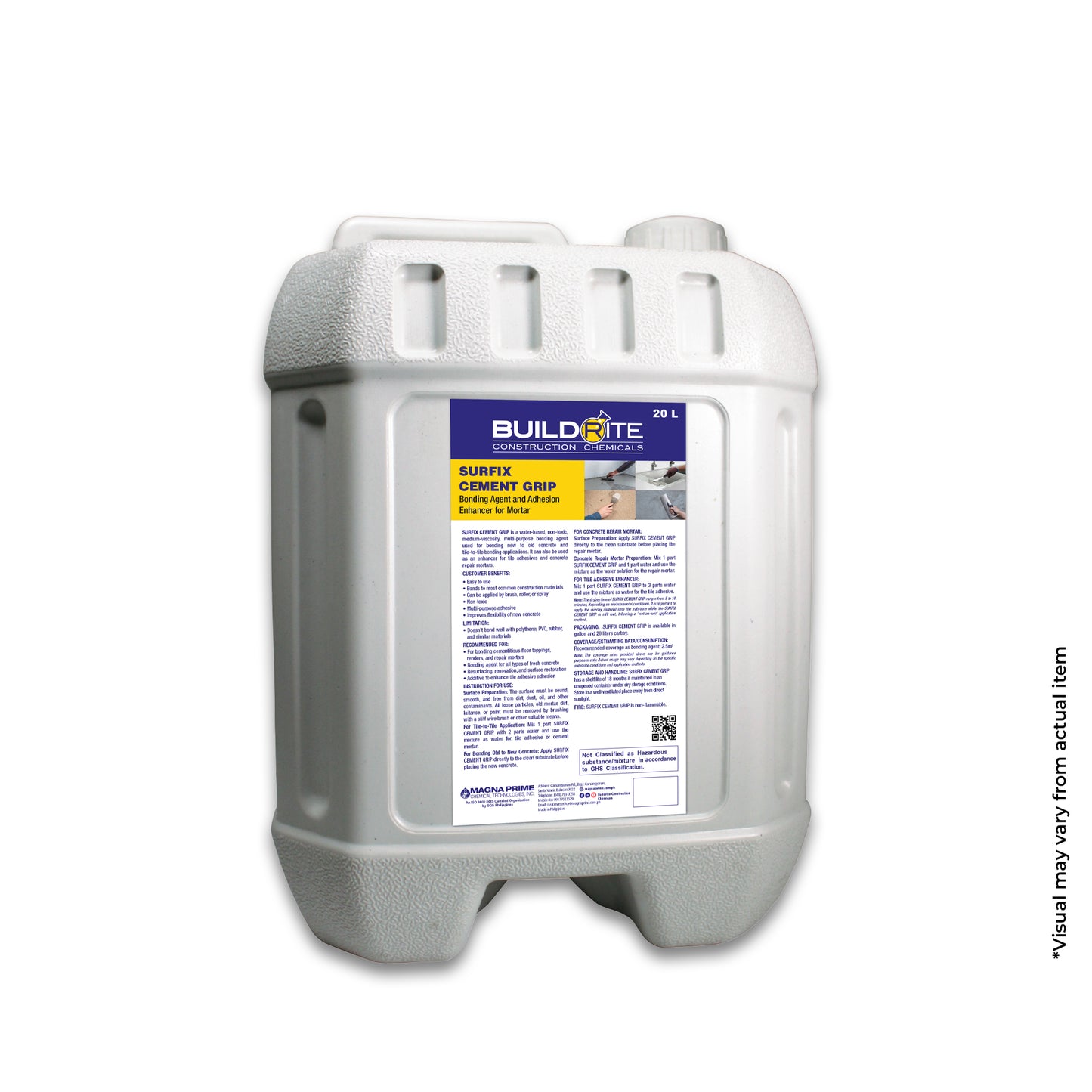 BUILDRITE SURFIX CEMENT GRIP - Acrylic Based Bonding Agent