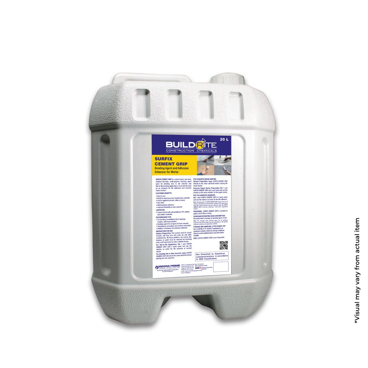 BUILDRITE SURFIX CEMENT GRIP - Acrylic Based Bonding Agent