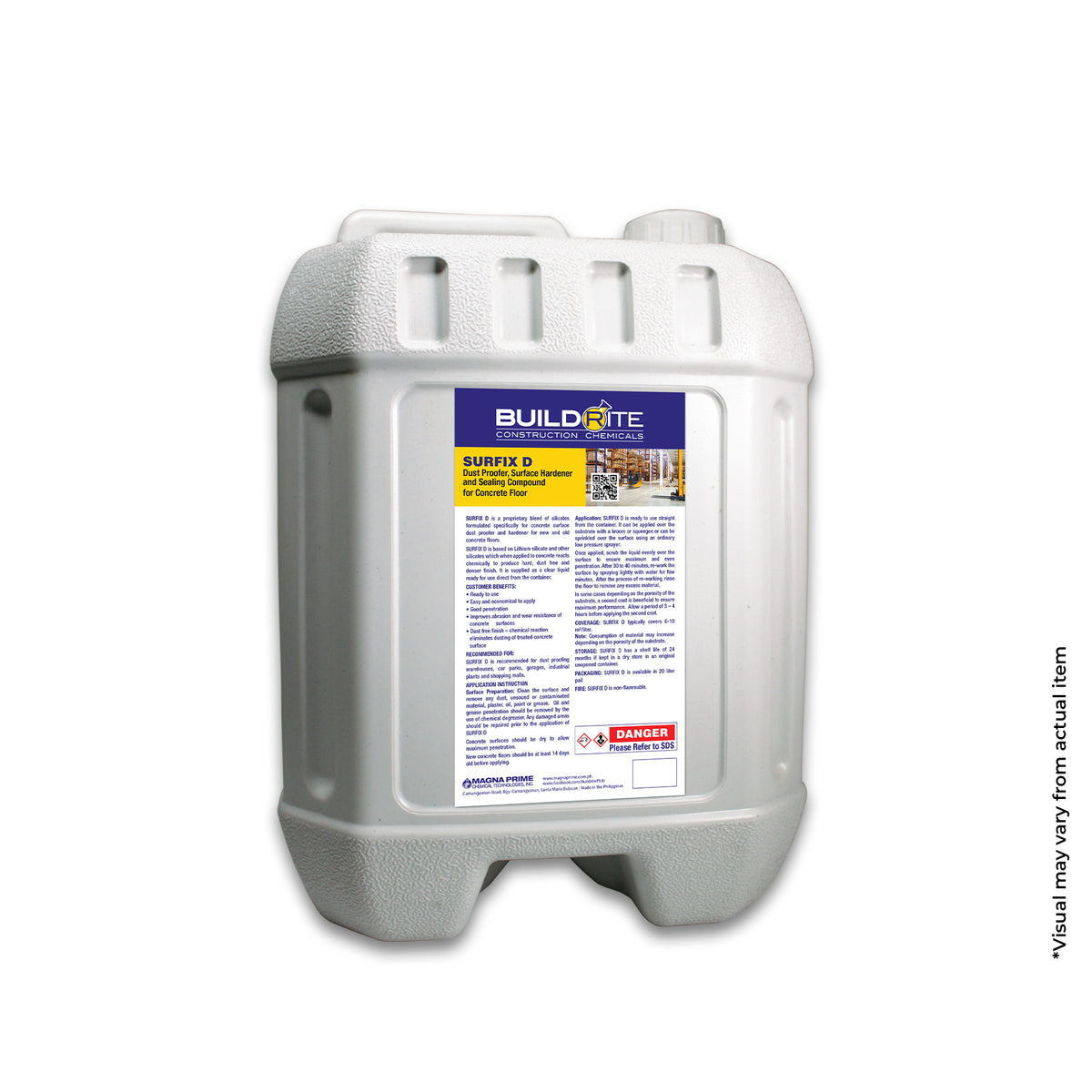 BUILDRITE SURFIX D - Concrete Surface Densifier