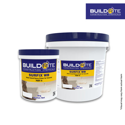 BUILDRITE SURFIX WB - 2K Water-Based Epoxy Primer for Concrete