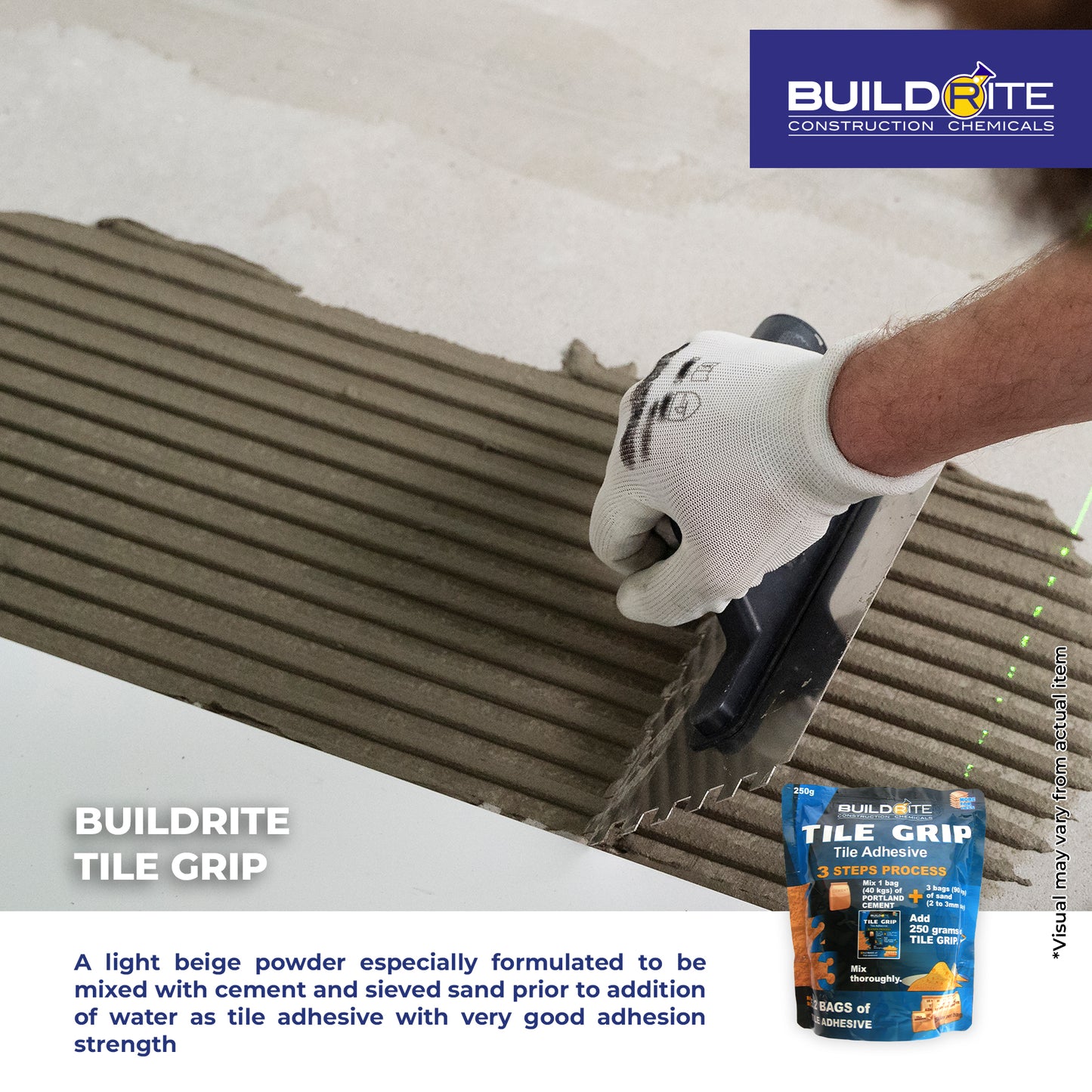 BUILDRITE TILE GRIP - Ceramic Tile Adhesive Additive