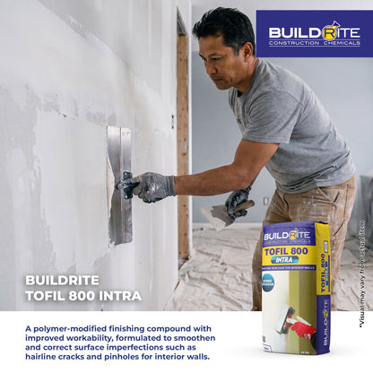 BUILDRITE TOFIL 800 INTRA - Super Fine Skim Coat for Interior Walls