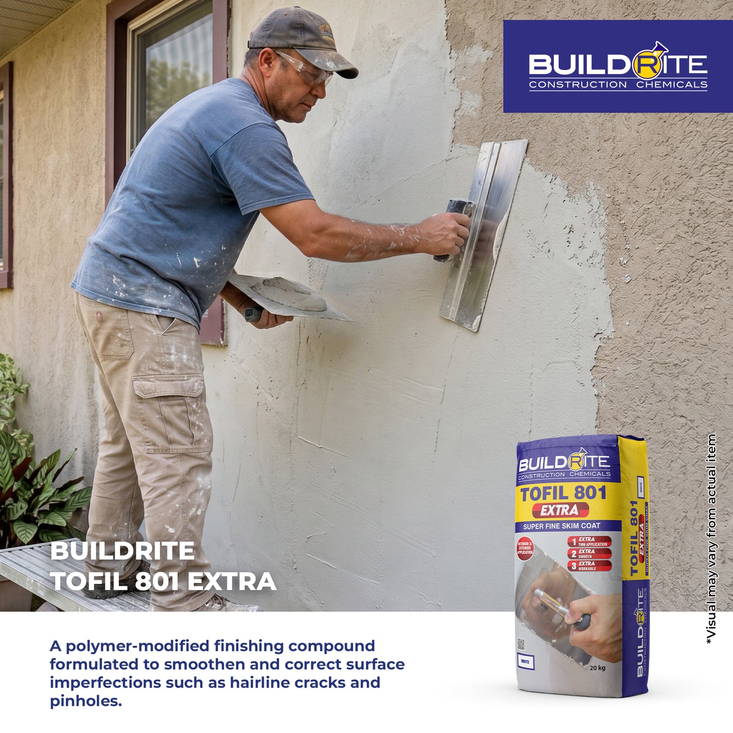 BUILDRITE TOFIL 801 EXTRA - Superfine Skim Coat