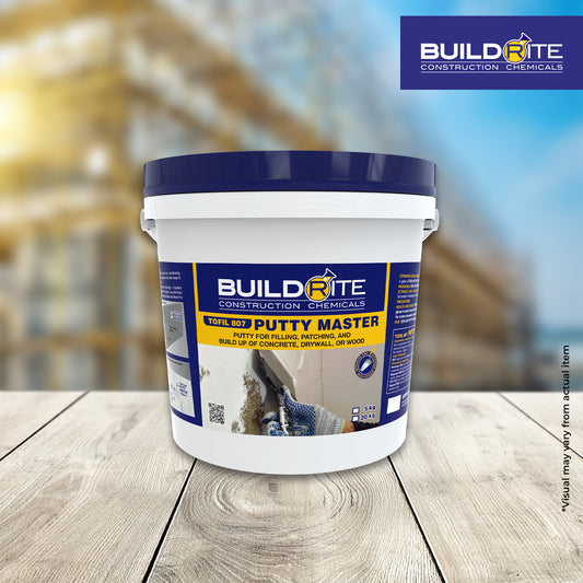 BUILDRITE TOFIL 807 PUTTY MASTER - Putty for Filling, Patching, and Build Up of Concrete, Drywall, or Wood