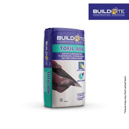 BUILDRITE TOFIL 808 - Joining Compound for Plaster Board, Gypsum Board, and Fiber Cement Board