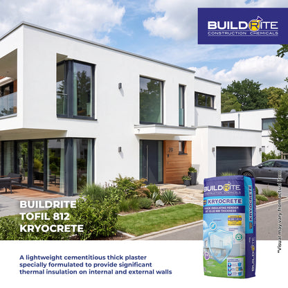 BUILDRITE TOFIL 812 KRYOCRETE - Ready Mix Insulating Plaster