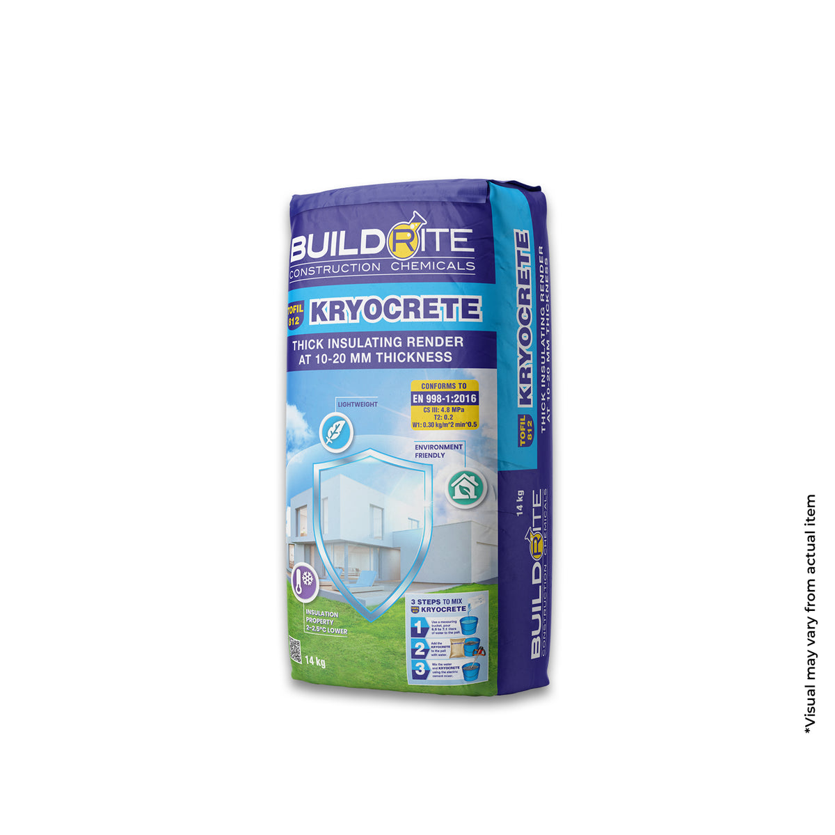 BUILDRITE TOFIL 812 KRYOCRETE - Ready Mix Insulating Plaster