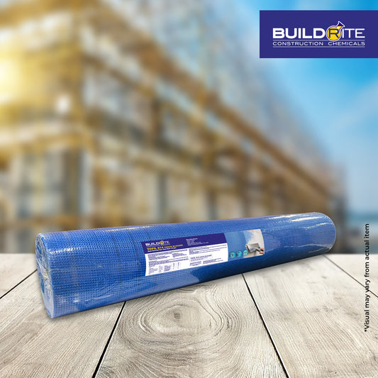 BUILDRITE TOFIL 814 CRACK BLOCKER 1M X 50M - Alkali-Resistant Coated Fiberglass Mesh