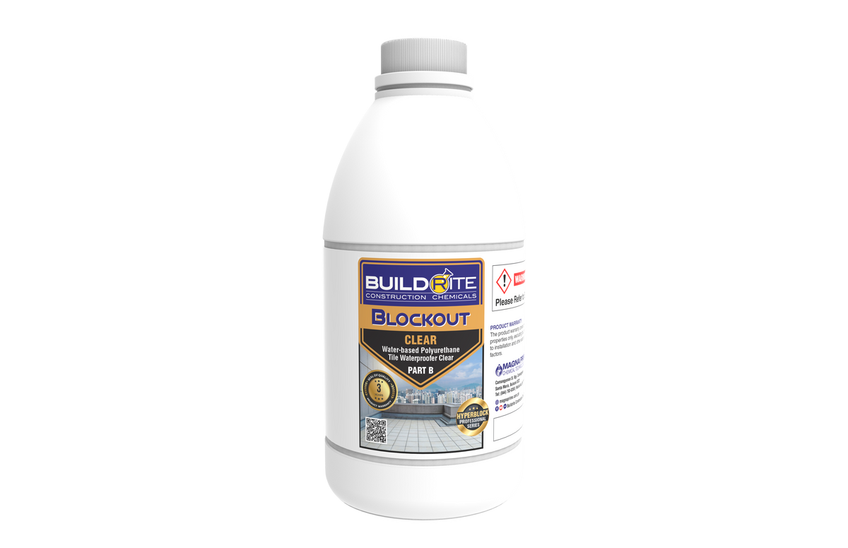 BUILDRITE BLOCKOUT CLEAR - Water-Based Polyurethane Tile Waterproofer ...