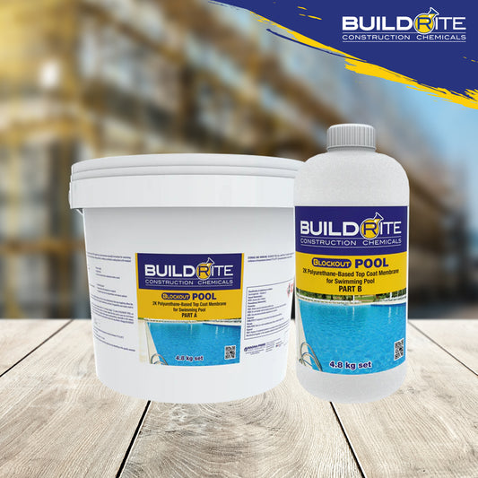 Buildrite Blockout Pool Aqua Blue Gallon Set